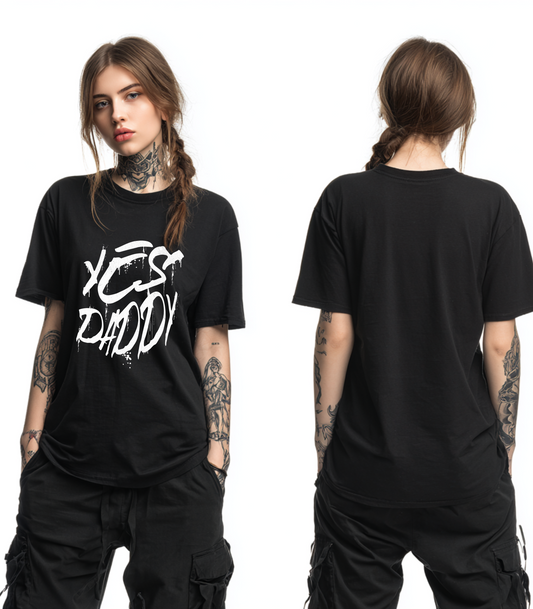 Yes Daddy Oversized Graphic Tee