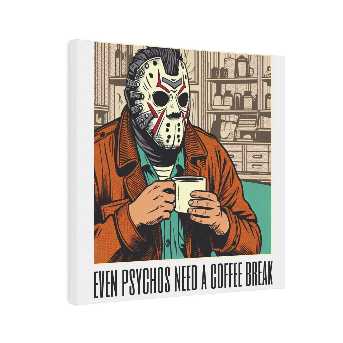 "Even Psychos Need a Coffee Break" Photo Tile