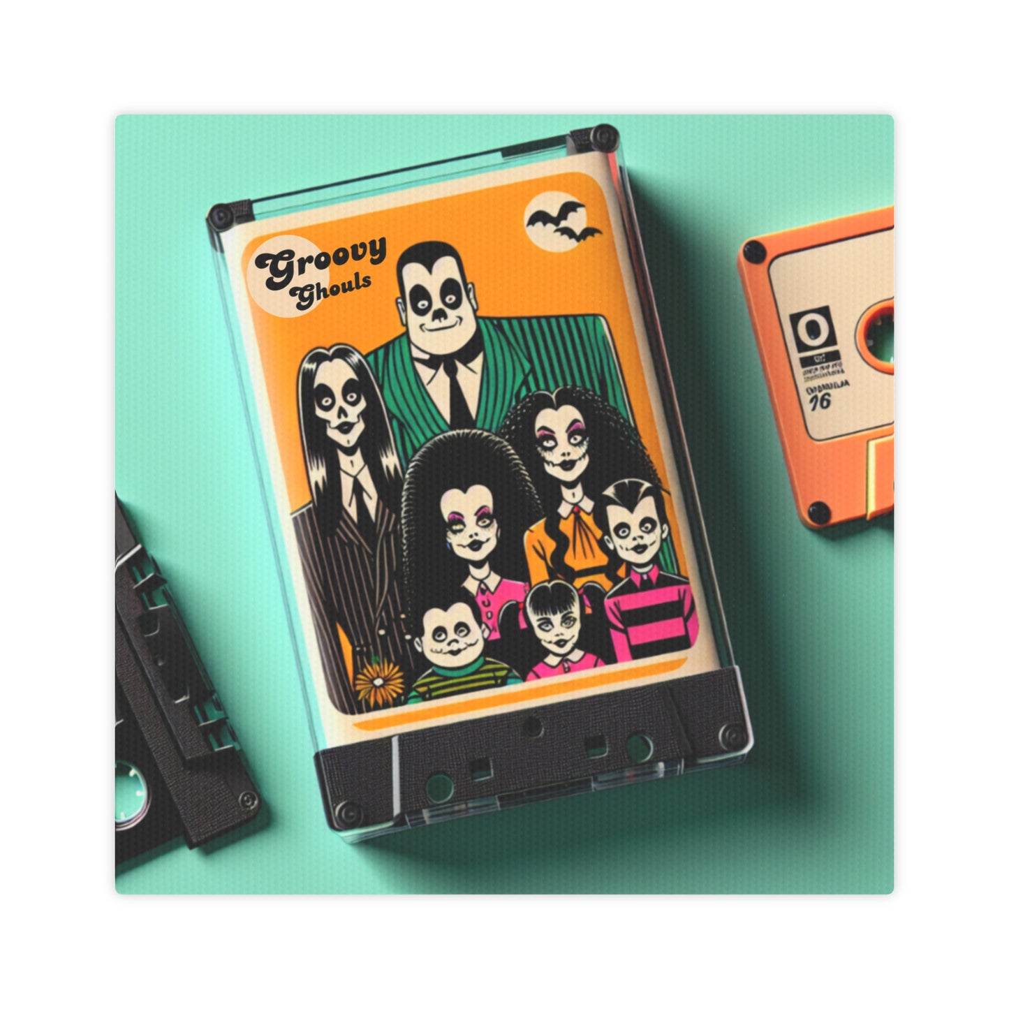 The Groovy Ghouls Debut Cassette Tape Photo Tile