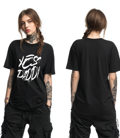 Yes Daddy Oversized Graphic Tee
