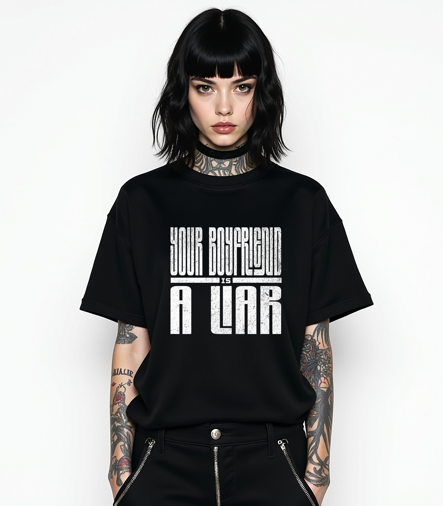 Your Boyfriend is a Liar Oversized Tee