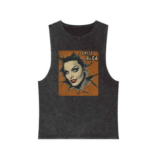 She's Back Stonewash Graphic Tank