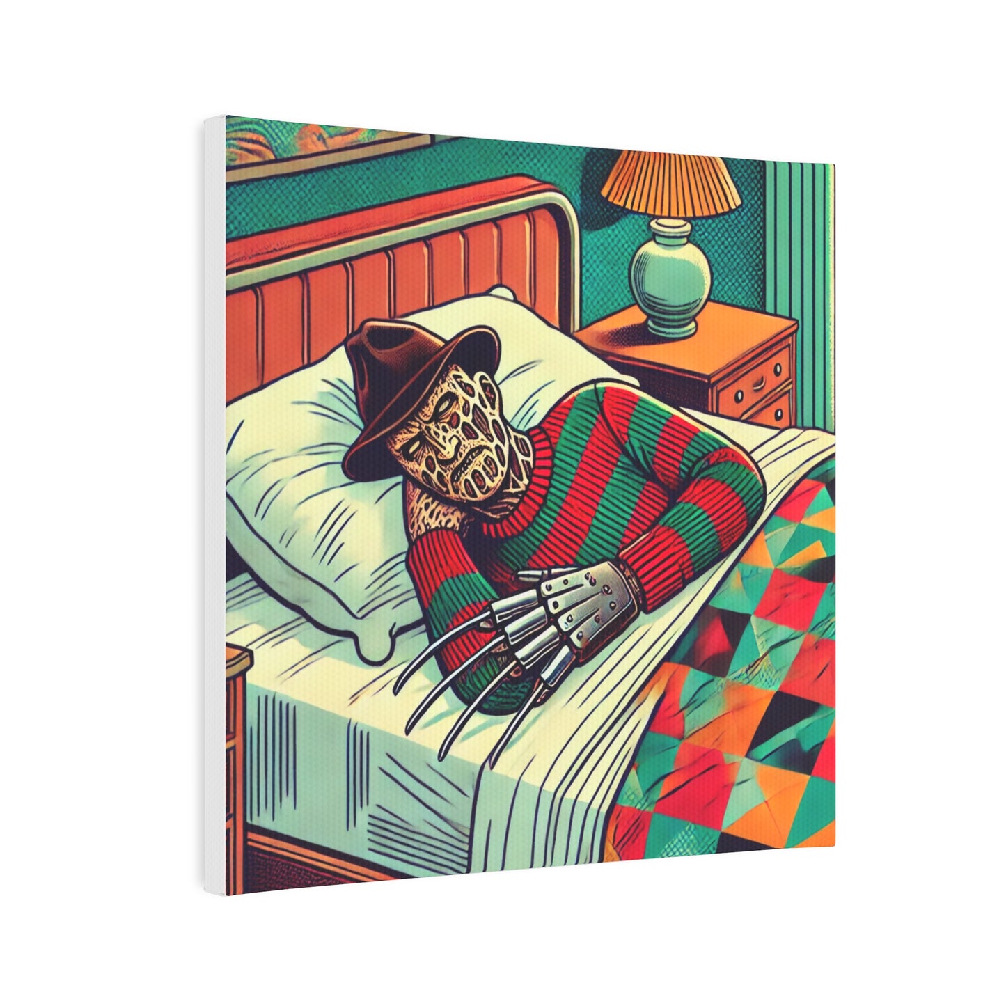 Retro Sleepy Freddy Shh Photo Tile